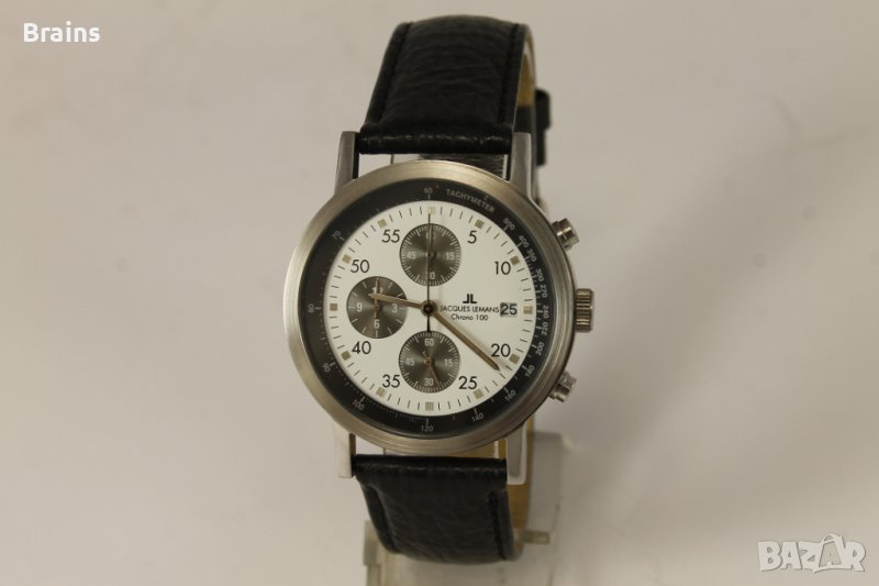 JACQUES LEMANS Chrono 100 Мъжки Стоманен Kварцов Хронограф , снимка 1