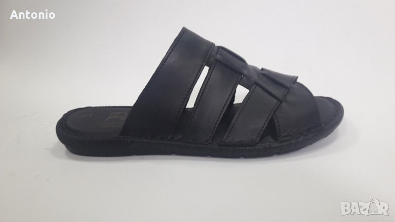 мъжки чехли естествена кожа модел 1260, снимка 1