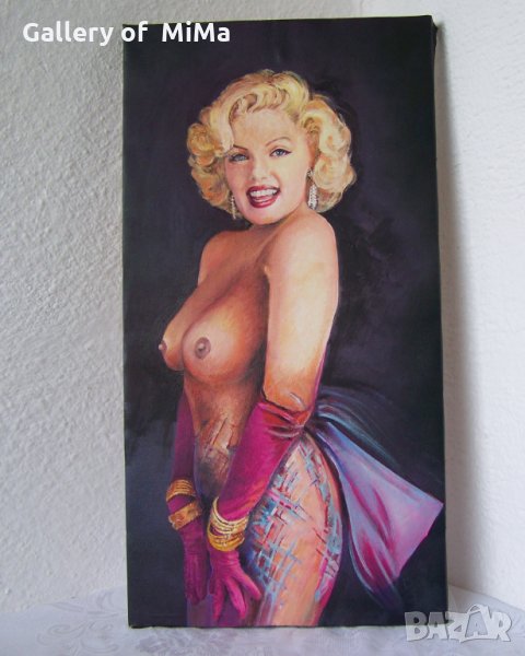 Мерилин.  КАРТИНА 60x30 см, масло, снимка 1