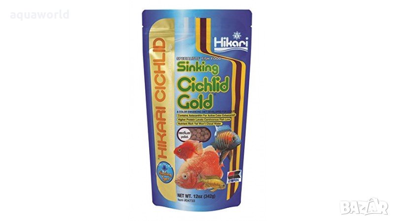 "Безплатна доставка " Hikari Cichlid Gold Sinking M 100 гр, снимка 1