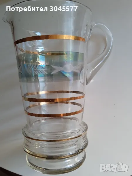 Кана Гарафа Ваза антик гравиране позлата, снимка 1