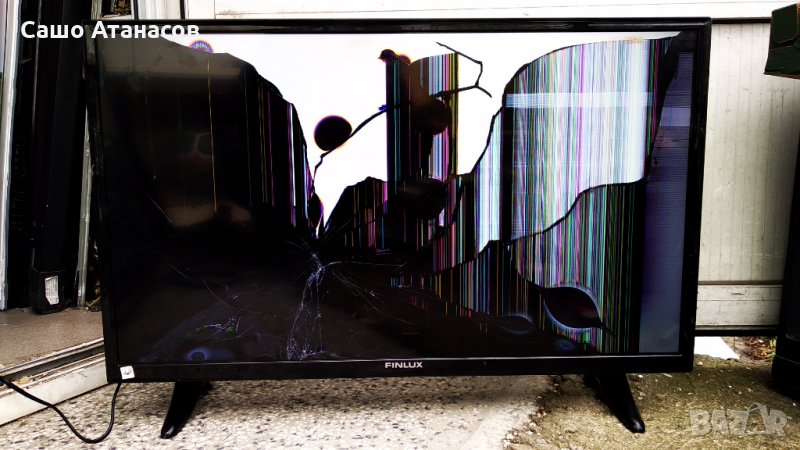 FINLUX 32-FFB-5501 със счупена матрица ,17IPS62 ,17MB211S ,32T42-C0K CTRL BD ,VES315UNDA-2D-N11 , снимка 1