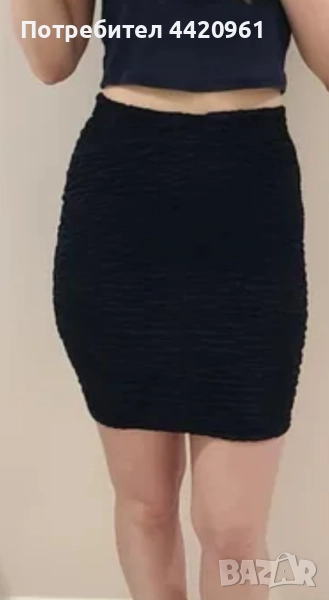 Черна мини пола, снимка 1