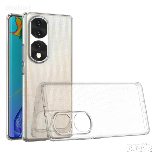 Силиконов калъф за Huawei Honor 70 Pro 5G, Прозрачен, снимка 1