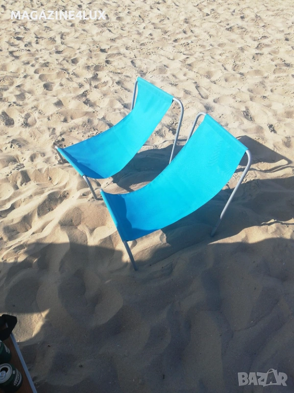 Градински сгъваем туристически стол – преносим плажен стол с чанта, снимка 1