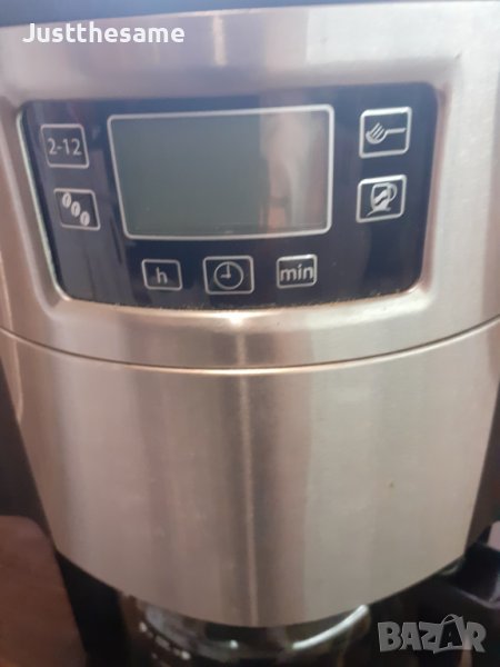 Кафемашина Russell Hobbs кафеварка с мелачка и кана, снимка 1