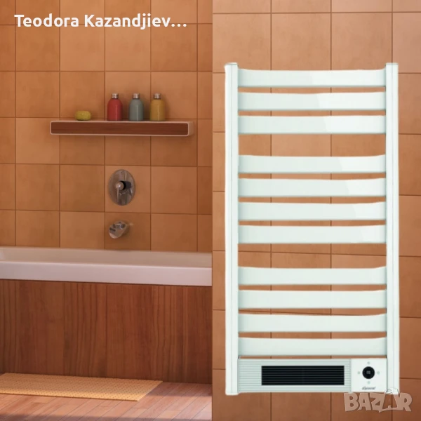 Радиатор за баня K75F, 1500W, Wi-Fi, LED, снимка 1