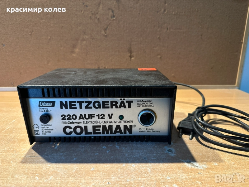 преобразувател за хладилна чанта 12/220V "Coleman", снимка 1