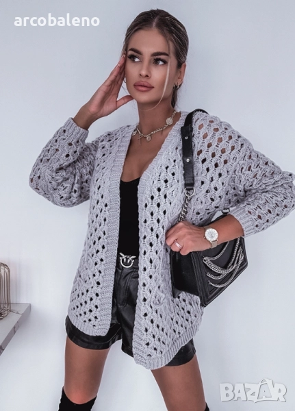 Дамска ажурна жилетка , снимка 1