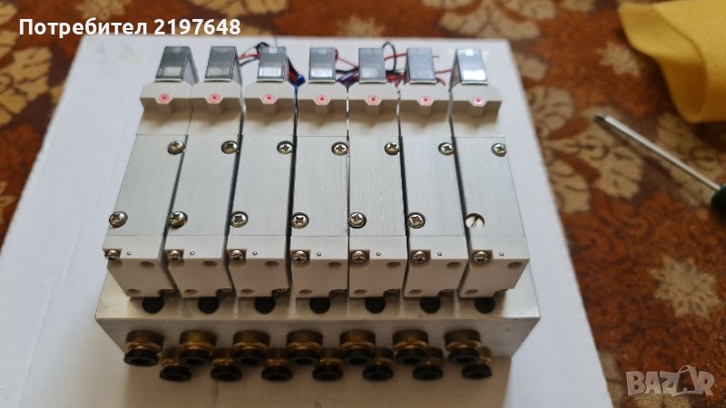 Пневматичен разпределител - панел  7бр., снимка 1