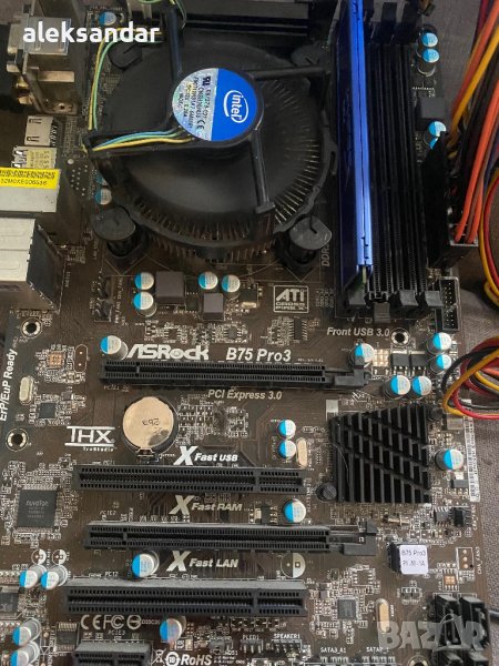 Дънна платка ASRock B75 Pro3, B75, LGA1155, DDR3, 2xPCI-E , снимка 1