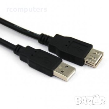 Кабел USB M-USB F 1.5m , снимка 1