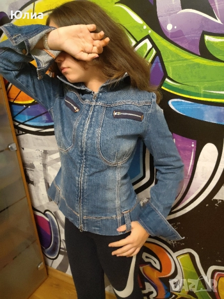 GUESS дънково с нашивка, снимка 1