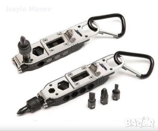 Мултифункционален ключодържател, фенер, отварачка и отвертка, снимка 1