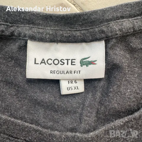 Оригинална Мъжка Блуза С Дълъг Ръкав Lacoste, снимка 4 - Блузи - 49452597