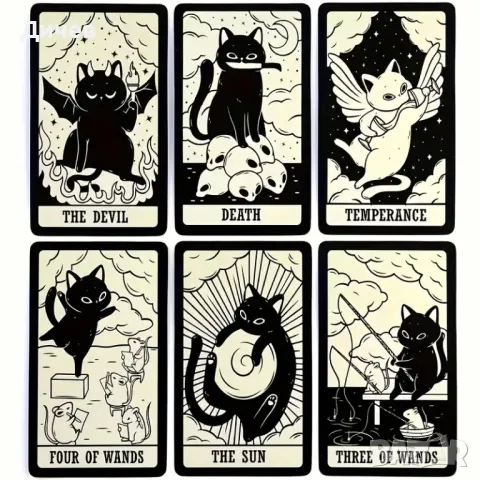 Нови карти Таро с котки, снимка 1