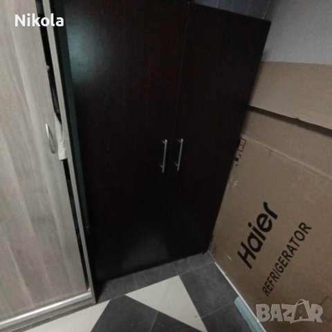 Двукрил гардероб врати цвят венге корпус череша 155/83 /47,5см, снимка 5 - Гардероби - 38863443