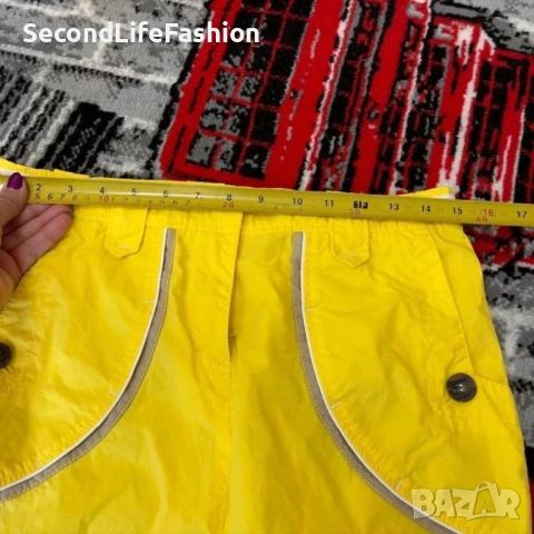 Спортна жълта пола с джобове Marc Cain размер M, снимка 7 - Поли - 53349870