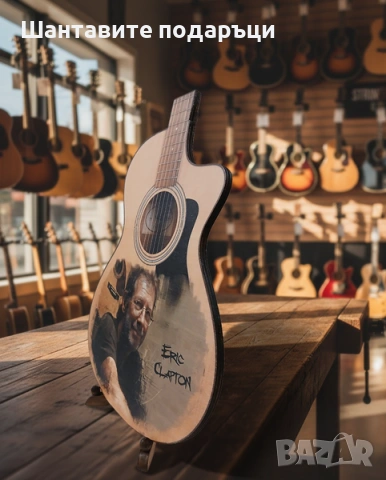 Персонализирани декоративни акустична и електрическа китари с ваша снимка или текст за поздрав, снимка 6 - Ръчно изработени сувенири - 53213257