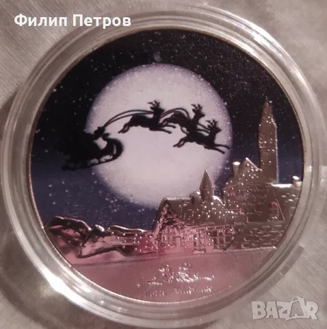 Коледно - новогодишен плакет в защитна капсула ., снимка 9 - Нумизматика и бонистика - 48410560