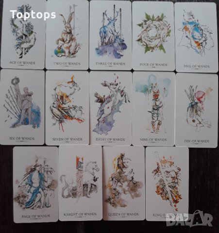 Таро карти, различни от масовите: Ink Witch Tarot & Linestrider Tarot, снимка 9 - Карти за игра - 33677966