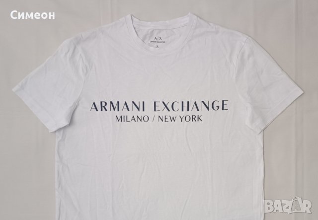 Armani Exchange оригинална тениска L памучна фланелка, снимка 2 - Тениски - 43409191