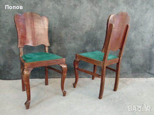 Двойка старинни антични столове, снимка 6 - Столове - 32183625