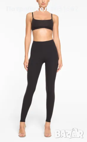  Skims клин висока талия чисто нов, цвят черен, размер С/S, снимка 3 - Клинове - 49781283