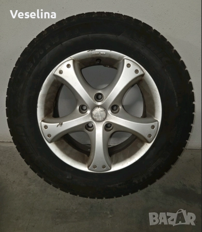 Комплект лети джанти със зимни гуми 205/70/15, снимка 3 - Гуми и джанти - 52969292