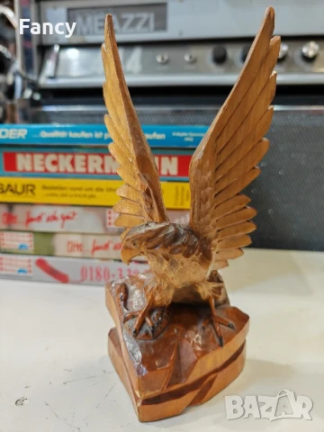 Дървена статуетка Орел и змия, снимка 2 - Статуетки - 50859894