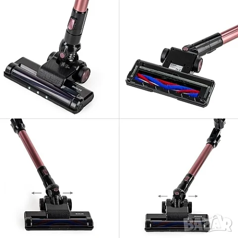ПРОМО!! Вертикална безжична прахосмукачка Muhler без торба, снимка 5 - Прахосмукачки - 51413696