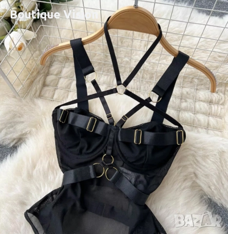 Ново! Секси боди налично в черен цвят, размер С, снимка 8 - Бельо - 51880404
