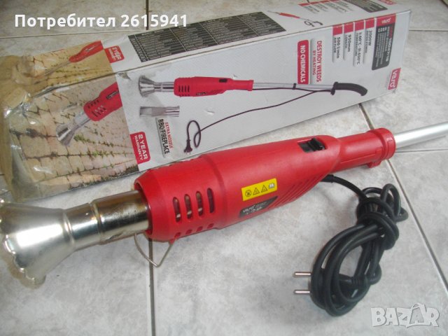 2000 Вата-Varo VAR10047-Електрическа Горелка-НОВА-за Горене Трева,Плевели-Запалване на Огън-Отлична, снимка 3 - Други инструменти - 33080781