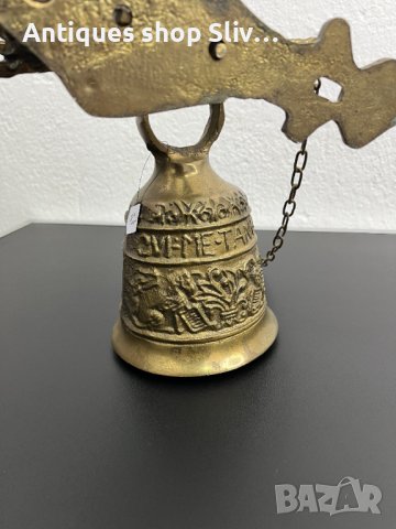 Стара бронзова камбана / звънец за порта. №4804, снимка 8 - Колекции - 43116598
