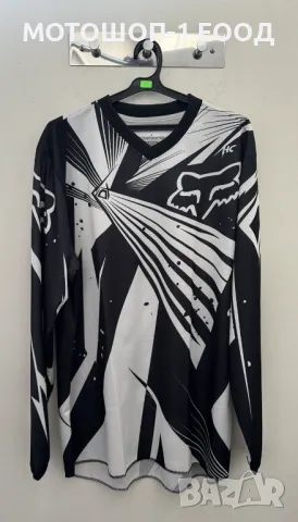40% ! НАМАЛЕНИЕ! НОВА мотокрос блуза джърси FOX черна, снимка 2 - Аксесоари и консумативи - 47258063