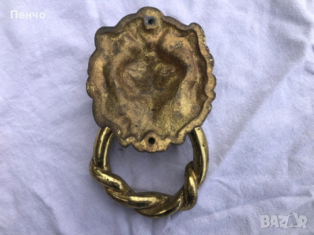 старо бронзово чукало за врата, снимка 8 - Антикварни и старинни предмети - 27008946