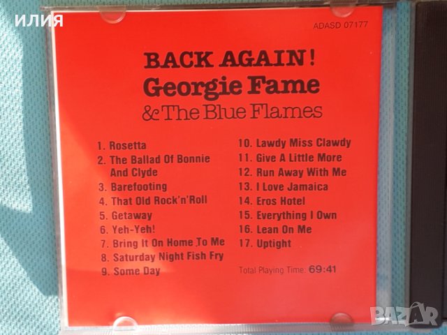 Georgie Fame & The Blue Flames – 1987 - Back Again(Jazz,Blues), снимка 2 - CD дискове - 43952721