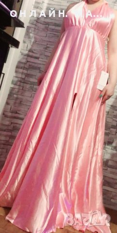 Рокля NICOLETTE ANGEL BLUE в нежен с Розов цвят, снимка 5 - Рокли - 40257521