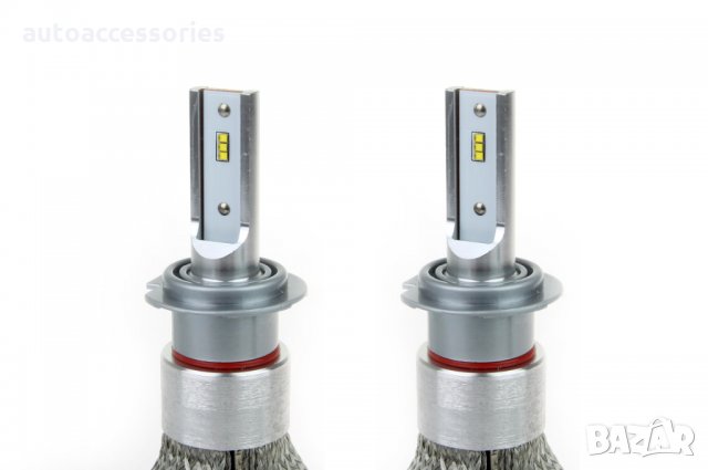 3000050967 Комплект LED Крушки за фар AMIO RS  H7 - 50W 7000 Lm + 200% по-ярка светлина, снимка 1 - Аксесоари и консумативи - 28341807