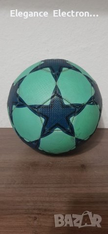 Футболна топка размер:5  69 см. Зелена звезда, снимка 1 - Футбол - 39151539