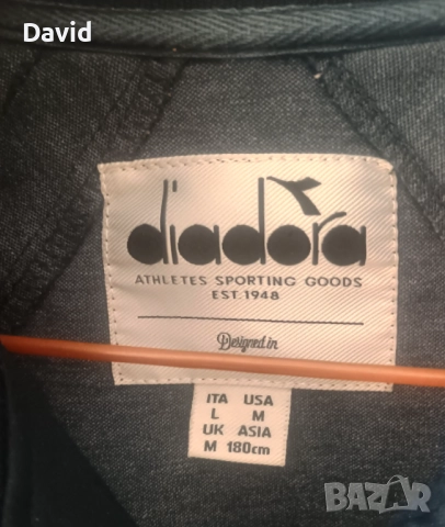 Оригинално горнище Diadora Италия 80s Track Top, снимка 3 - Спортни дрехи, екипи - 51681914