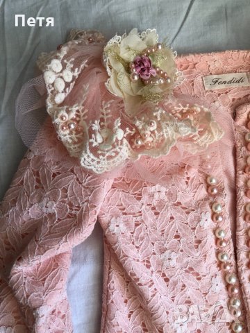 Сако и пола за момиче - цвят праскова, снимка 5 - Детски рокли и поли - 32814523