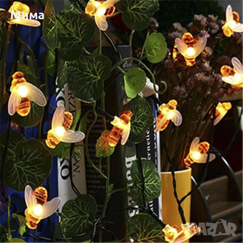 Соларни лампички пчелички, снимка 3 - Градински мебели, декорация  - 32879766