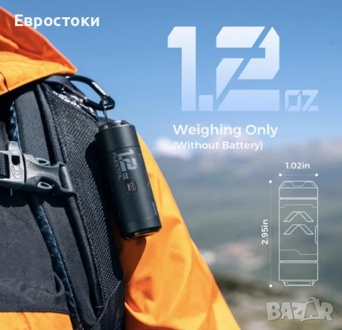 Преносима въздушна помпа FLEXTAIL Zero Pump, акумулаторна мини помпа за надуване и вакуум, снимка 2 - Надуваеми легла - 50621431