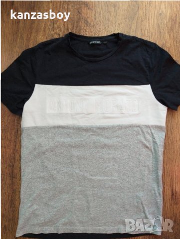 antony morato - страхотна мъжка тениска КАТО НОВА, снимка 4 - Тениски - 33366888