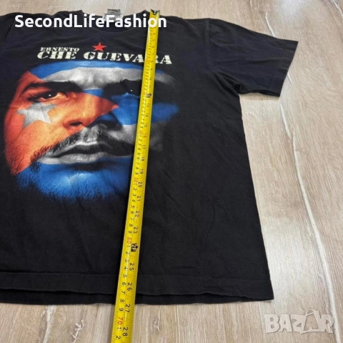 Винтидж тениска The Roxx с надпис „Че Гевара“, единичен бод, размер L, тениска с графика 90те, снимка 5 - Тениски - 52874975
