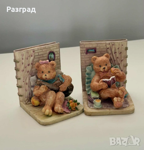 Чифт винтидж държачи за книги Teddy Tales, снимка 2 - Детски книжки - 53401409