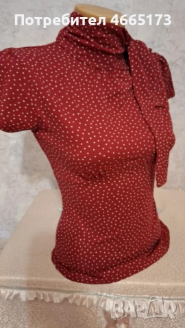 Дамска Блузка с къс ръкав, снимка 4 - Блузи с дълъг ръкав и пуловери - 53037590