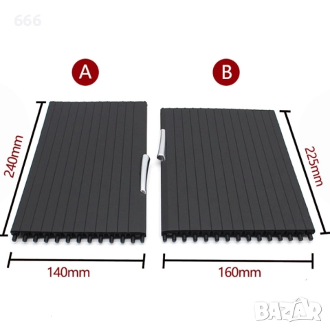 Комплект от 2 щори за централна конзола, Fokelyi за BMW E70 X5, E71 E72 X6, ABS, лесен монтаж, снимка 6 - Аксесоари и консумативи - 52697872