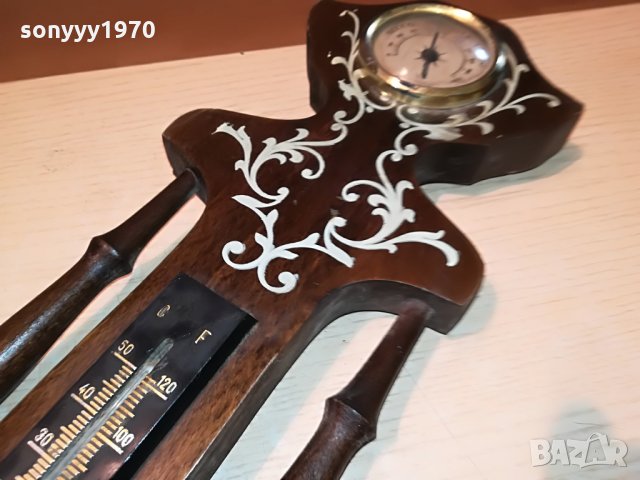 антика-84х22см-часовник с уреди от франция 2506211203, снимка 4 - Антикварни и старинни предмети - 33329392